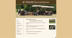 Desktop Screenshot of hufmann-kutschfahrten.de